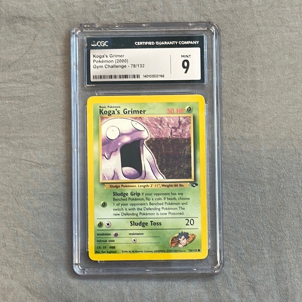 Koga's Grimer Pokémon Card Mint 9